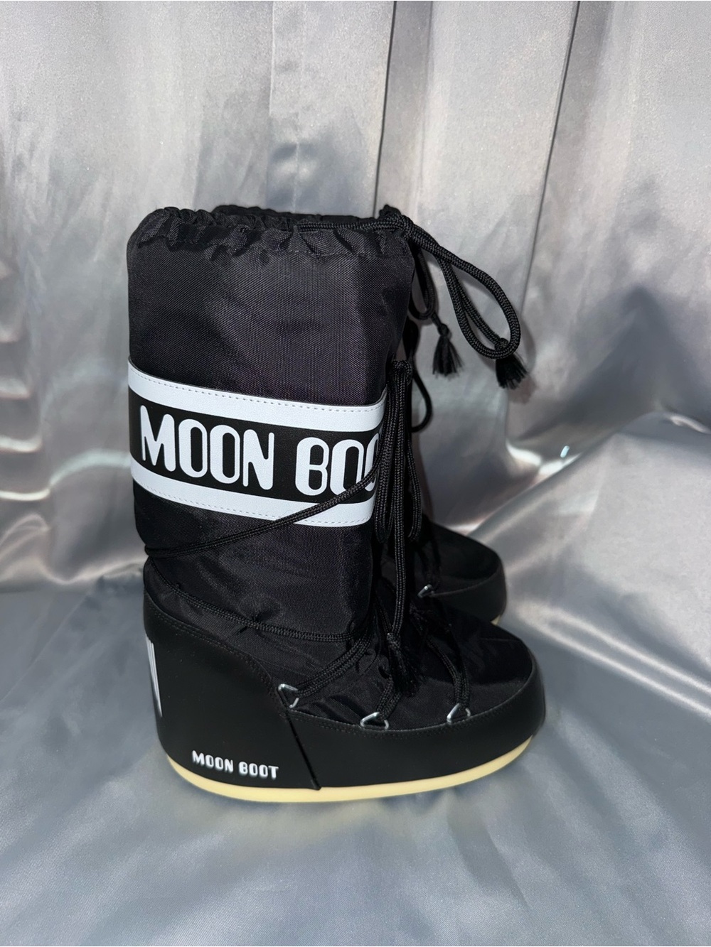 Moon Boot Black and White Classic Women's Winter Boots